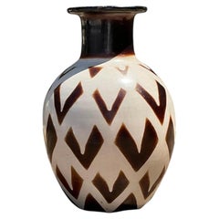 Vintage Original Studio Pottery Arrowhead Vase