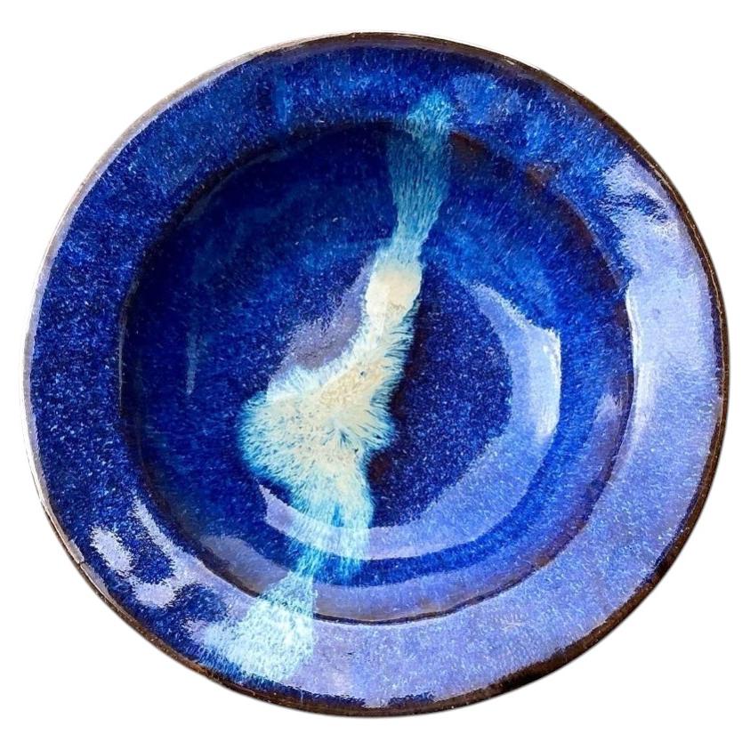 Vintage Original Studio Pottery Blue Bowl