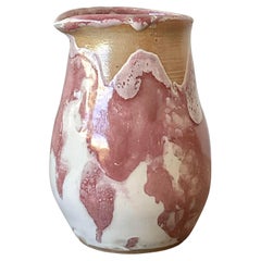 Vintage Original Studio Pottery Drip Glaze Vase