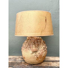 Vintage Original Studio Pottery Figural Lamp