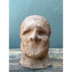 Vintage Original Studio Pottery Head Sculpture