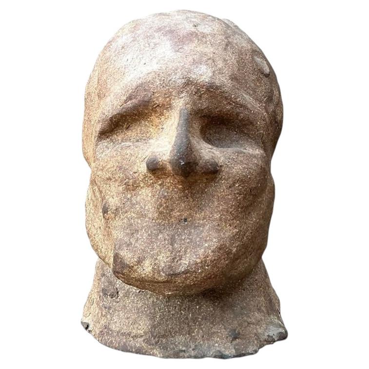 Vintage Original Studio Pottery Head Sculpture