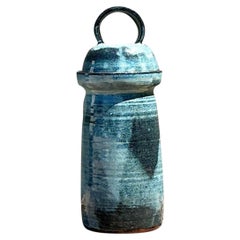 Vintage Original Studio Pottery Lidded Jar