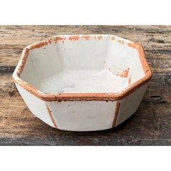 Vintage Original Studio Pottery Octagon Bowl