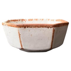 Vintage Original Studio Pottery Octagon Bowl