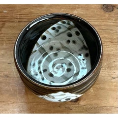 Vintage Original Studio Pottery Ribbed Bowl