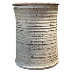 Vintage Original Studio Pottery Gerippte Vase