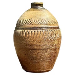 Vase côtelé Vintage Original Studio Pottery