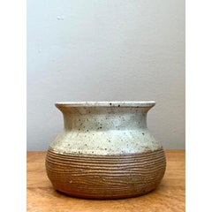 Vaso d'epoca originale Studio Pottery Scored