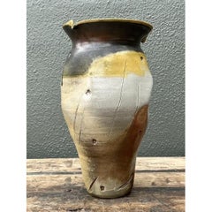 Vintage Original Studio Pottery Skull Vase
