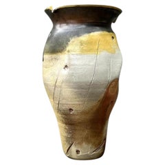 Vintage Original Studio Pottery Skull Vase