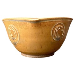 Vintage Original Studio Pottery Swirl Bowl