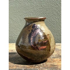 Vintage Original Studio Pottery Swirl Vase