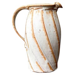 Vintage Original Studio Pottery Swirl Vase