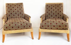 Sedie da club vintage di Orlando Diaz-Azcuy, McGuire Furniture San Francisco, coppia