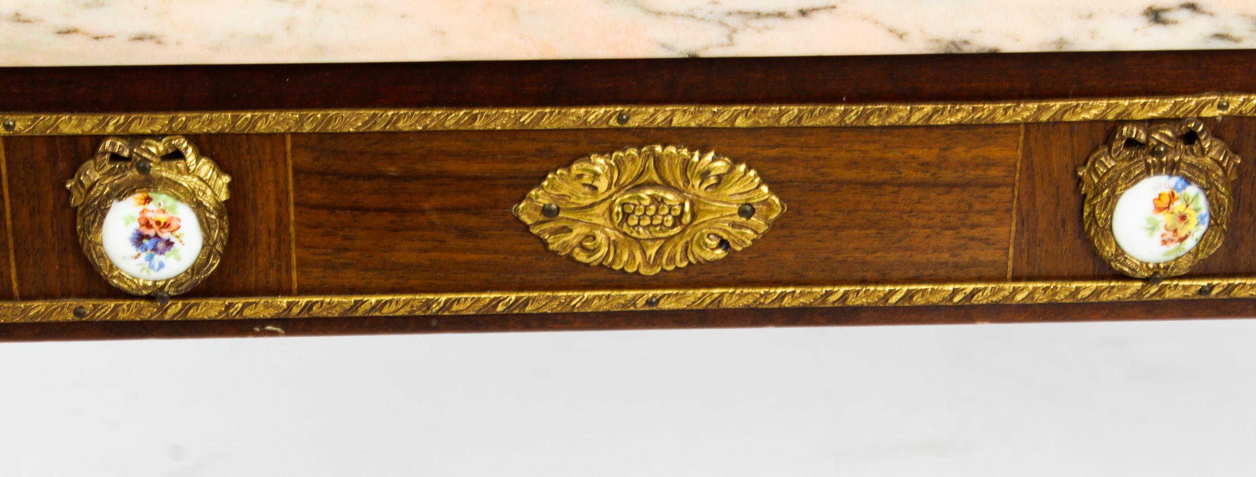 Table basse vintage montée en bronze doré avec plateau en marbre H&amp;amp;L style Epstein, milieu du siècle dernier en vente 10