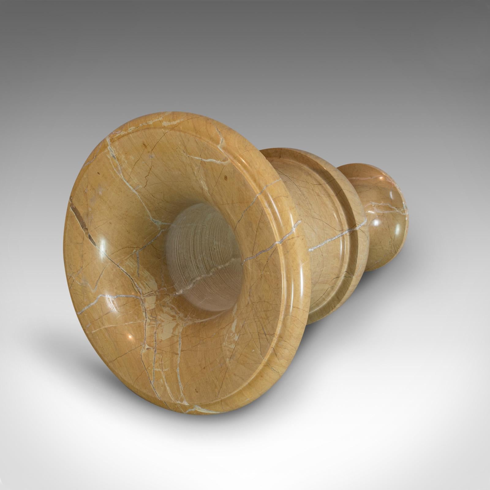 Vieille Urne Balustre Ornementale:: Anglais:: Marbre Perle d'Or:: Décoratif:: Vase en vente 6
