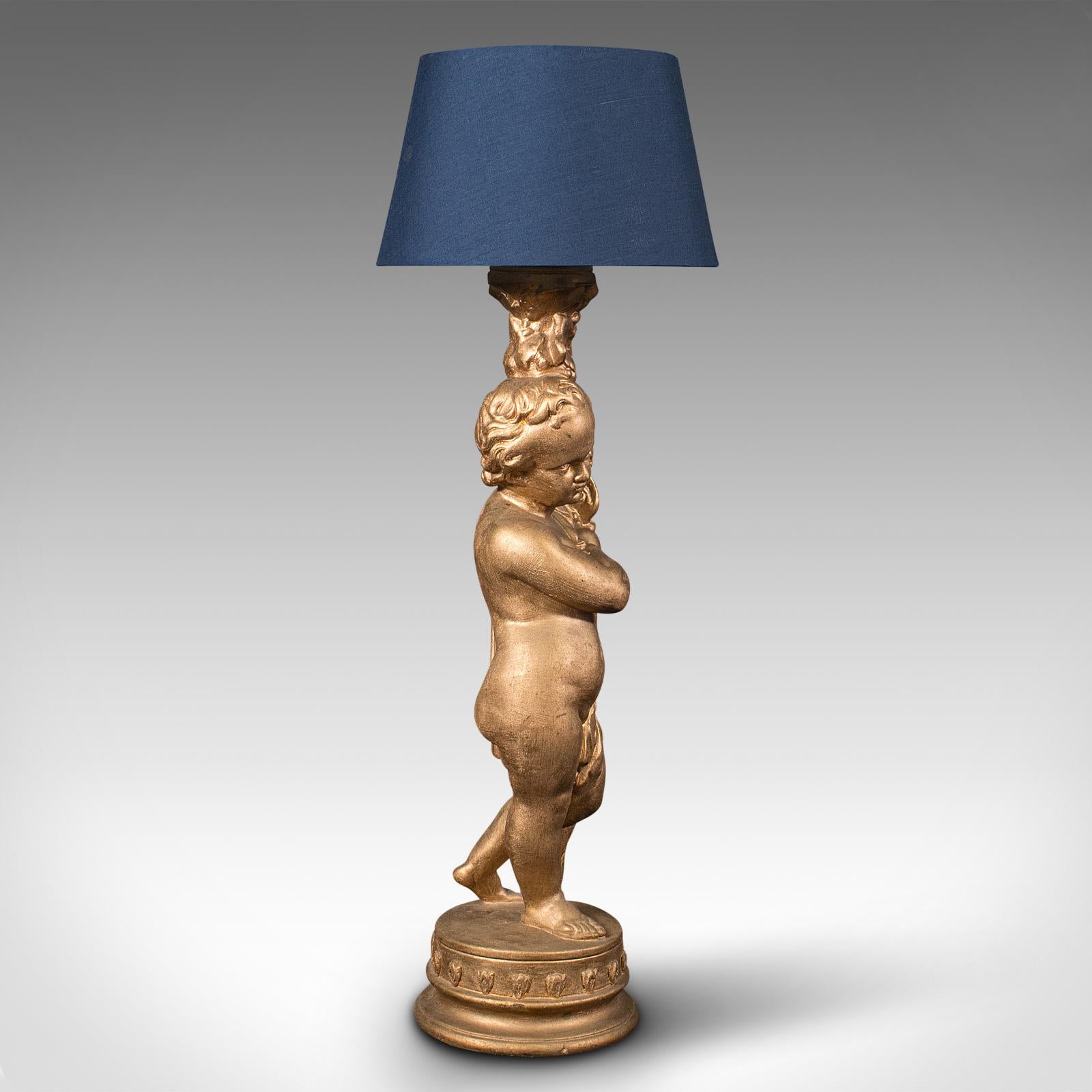 vintage cherub lamp