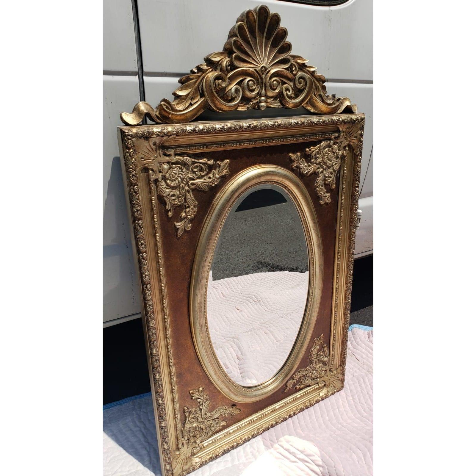 Other Vintage Ornate Beveled Wall Mirror