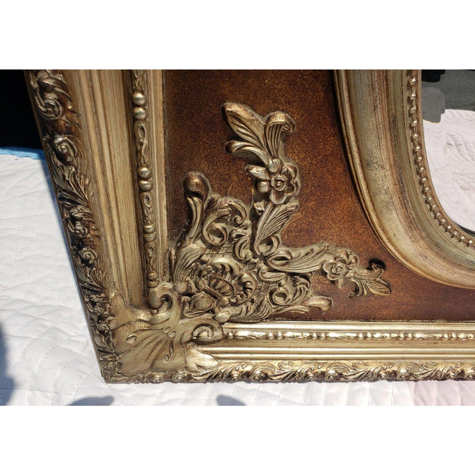 Vintage Ornate Beveled Wall Mirror In Good Condition In Germantown, MD