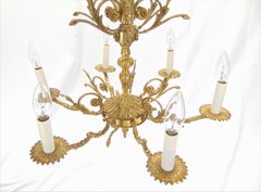 Vintage Ornate Brass Chandelier made in Spain