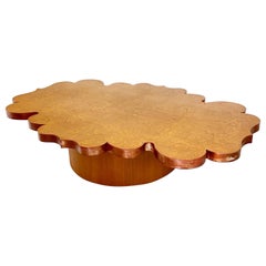 Vintage Ornate Burl Coffee Table