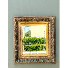 Vintage Ornate Gold and Wood Frame Mirror