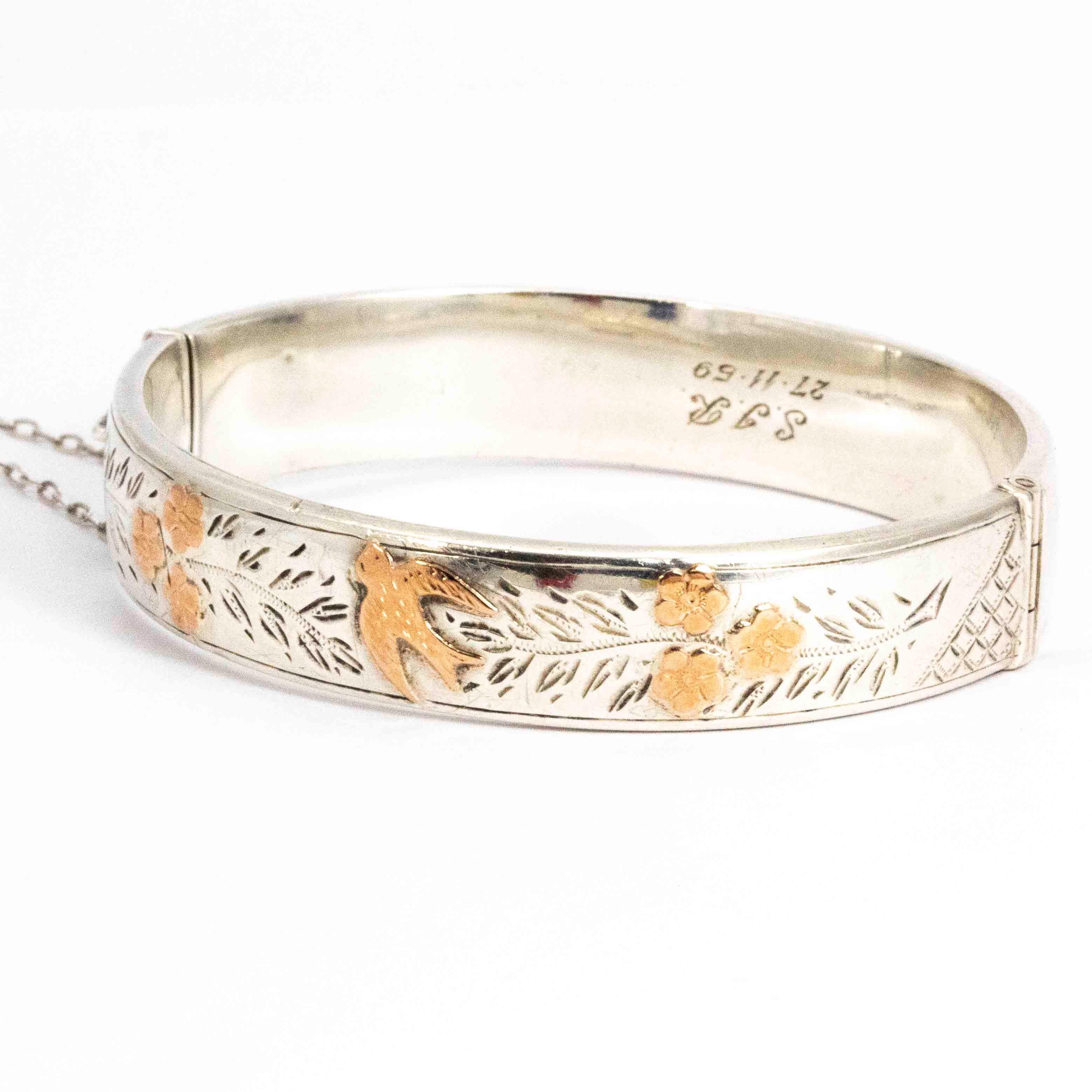 gold and silver bangle