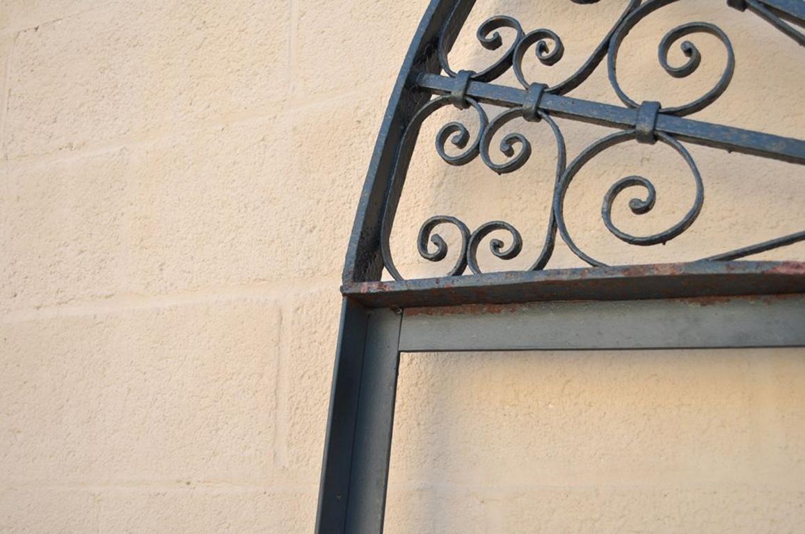 American Vintage Ornate Wrought Iron Door Arch Frame Patio Garden Element