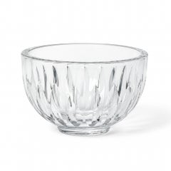 Vintage Orrefors Crystal Bowl, Footed Design, Cut Glass, Sweden, 1960