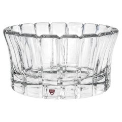 Vintage Orrefors Crystal Bowl, Scalloped Design, Sweden, 1970s