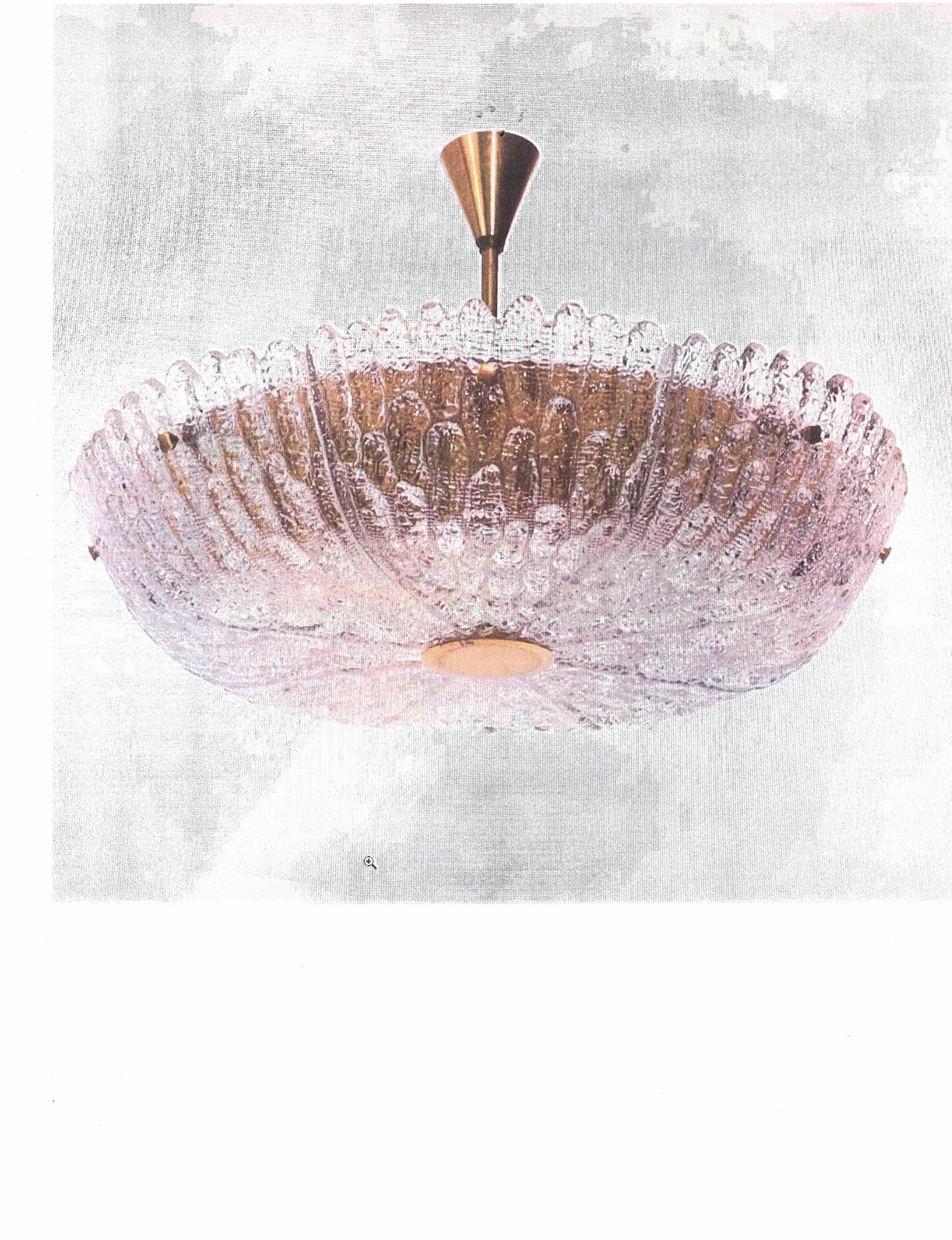 Mid-Century Modern Vintage Orrefors Crystal Drop Light Fixture For Sale