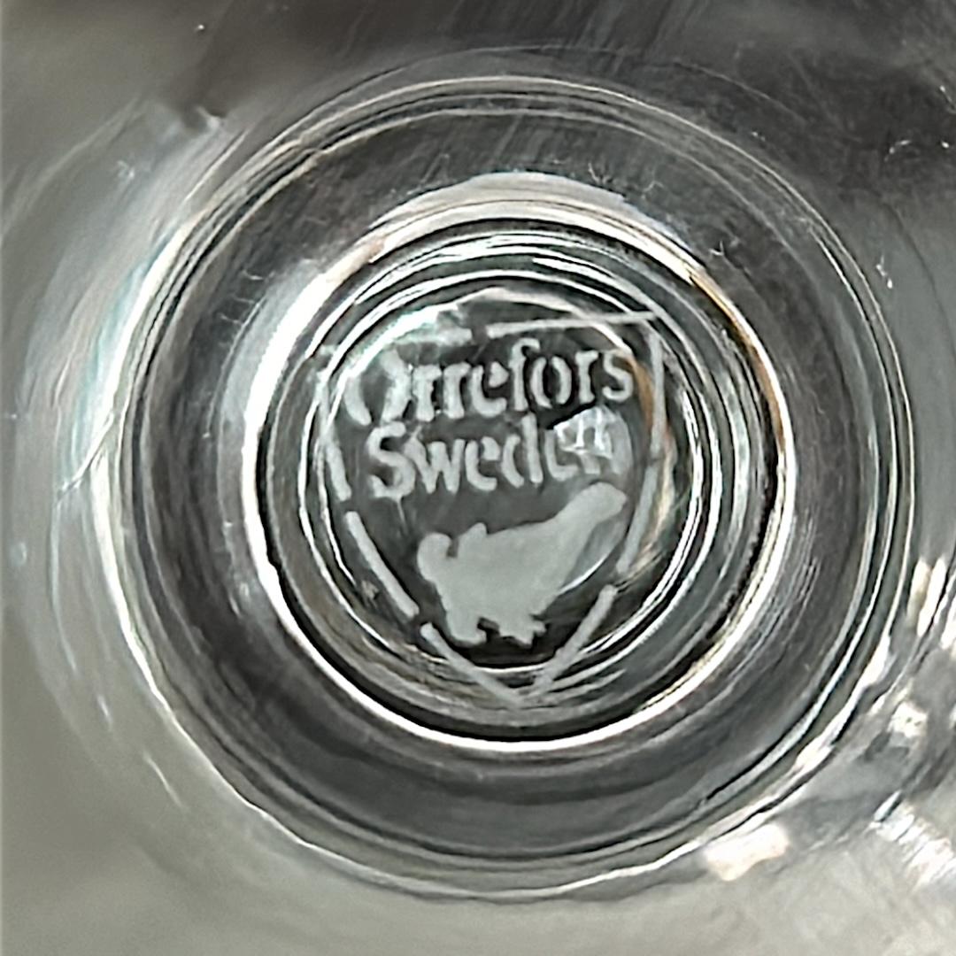 Cristal Verres à vin vintage Orrefors Prelude Crystal Clear (10 pièces) en vente