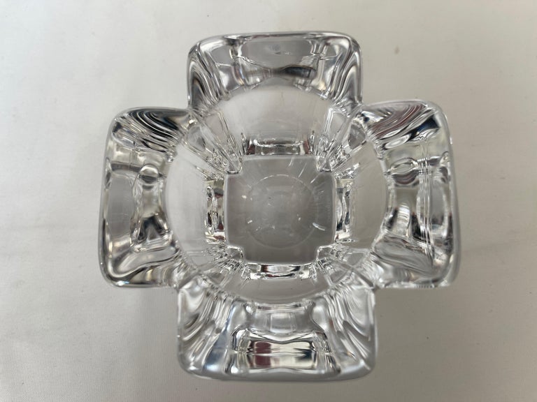 Vintage Orrefors Sweden Crystal Votive Candle Holder For Sale at