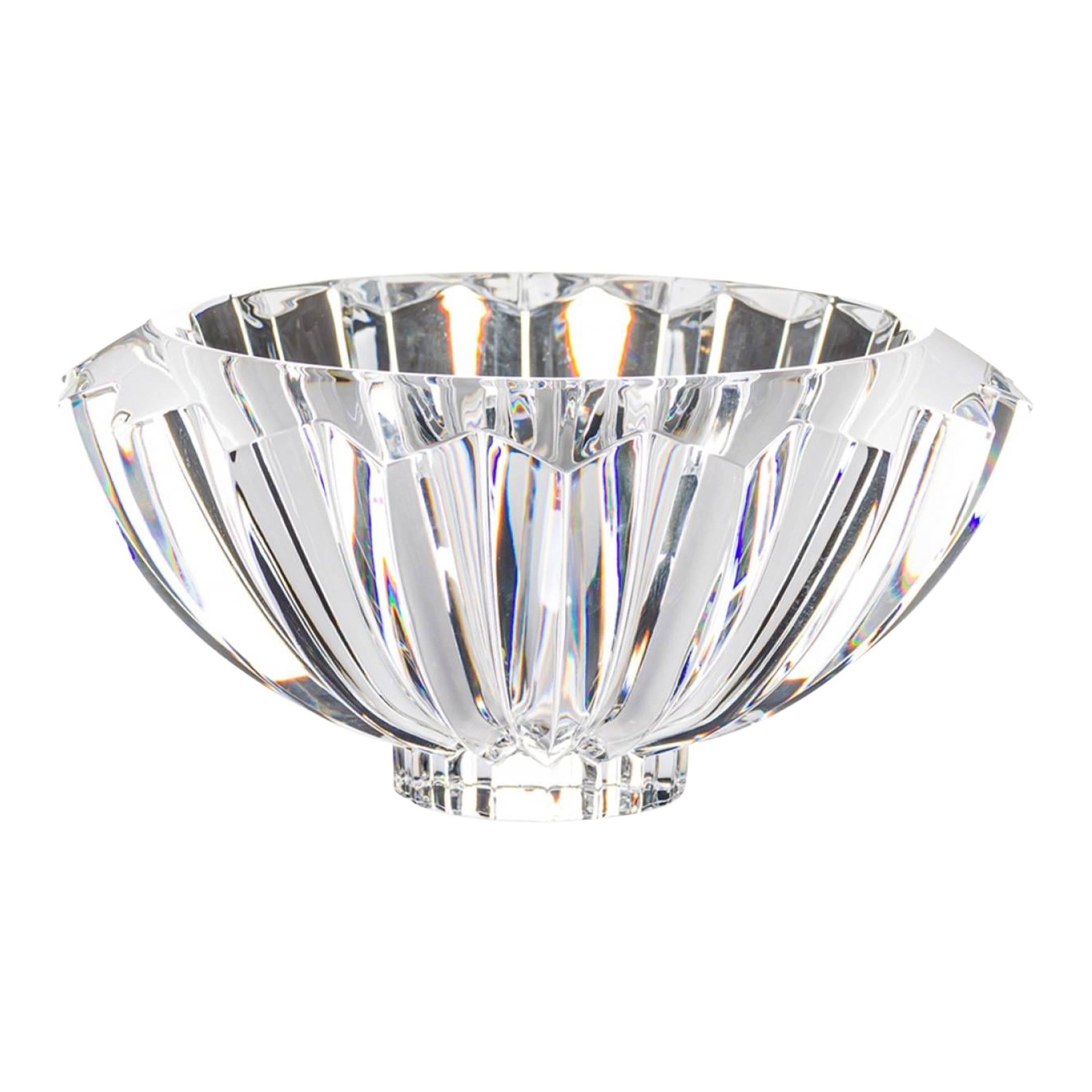 Vintage Orrefors Zodiac Cut Crystal Decorative Bowl / Centerpiece