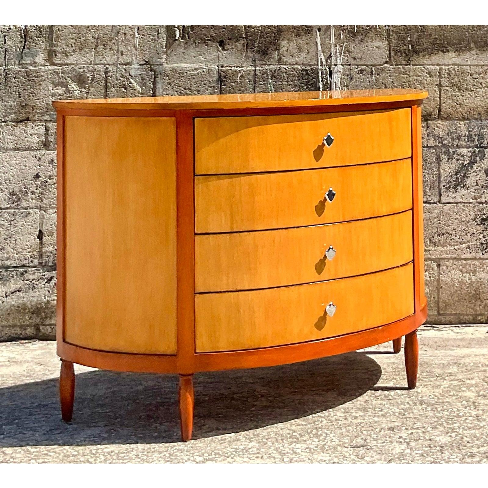 North American Vintage Orsay Demilune Chest of Drawers