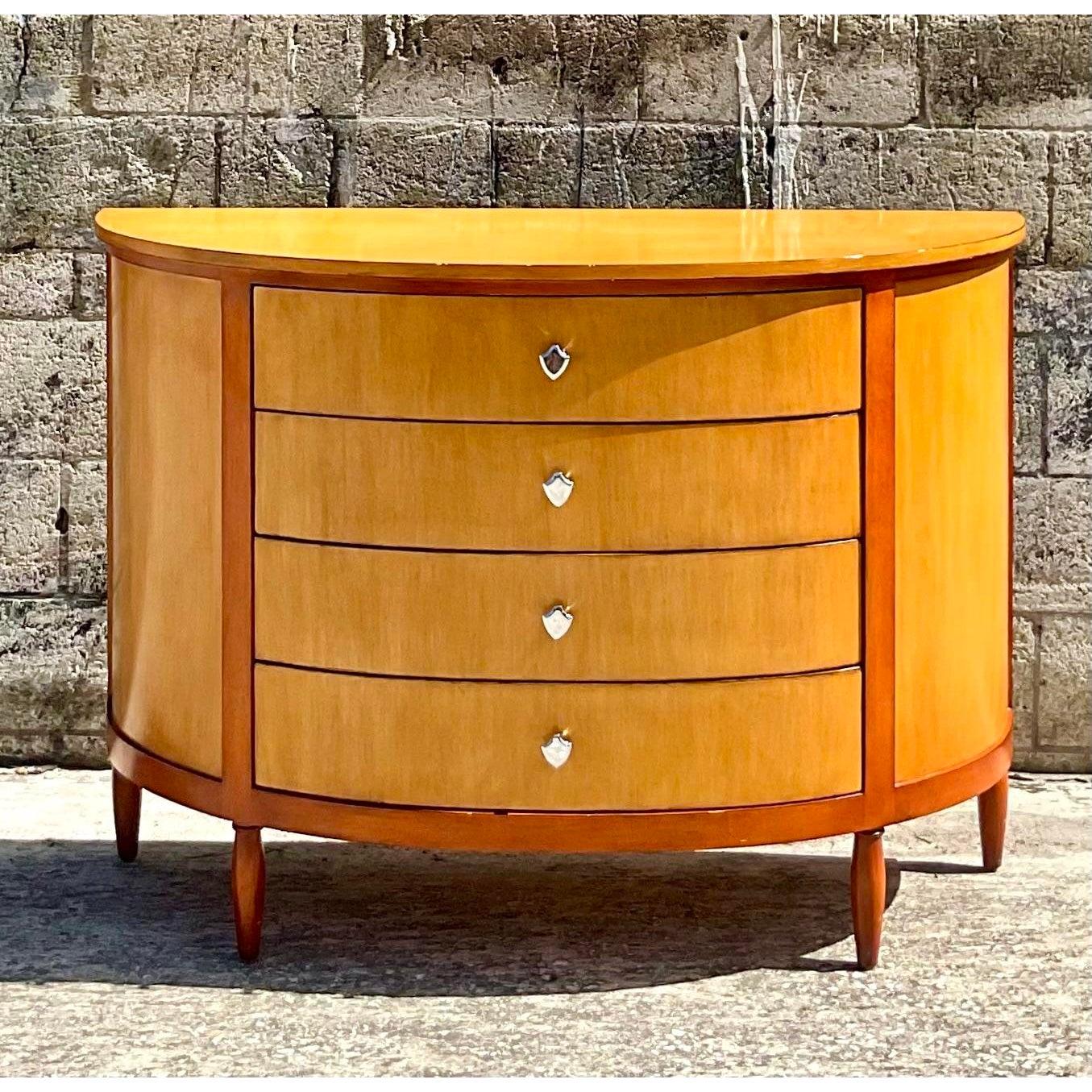 20th Century Vintage Orsay Demilune Chest of Drawers