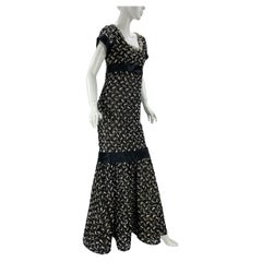 Vintage Oscar de la Renta 2009 Collection Black Beaded & Embroidered Dress 6