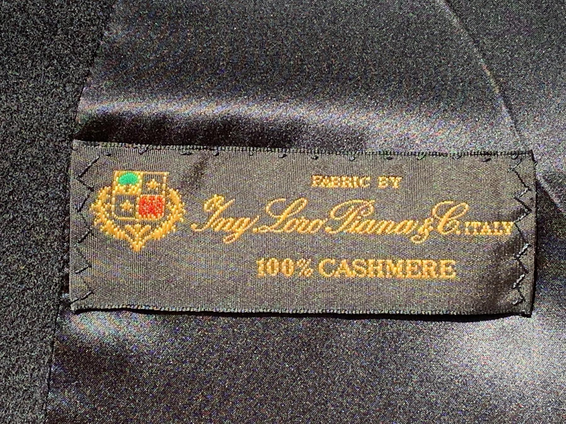 Vintage Oscar de la Renta Black Italian Cashmere Sable Hand Embellished Coat M For Sale 8