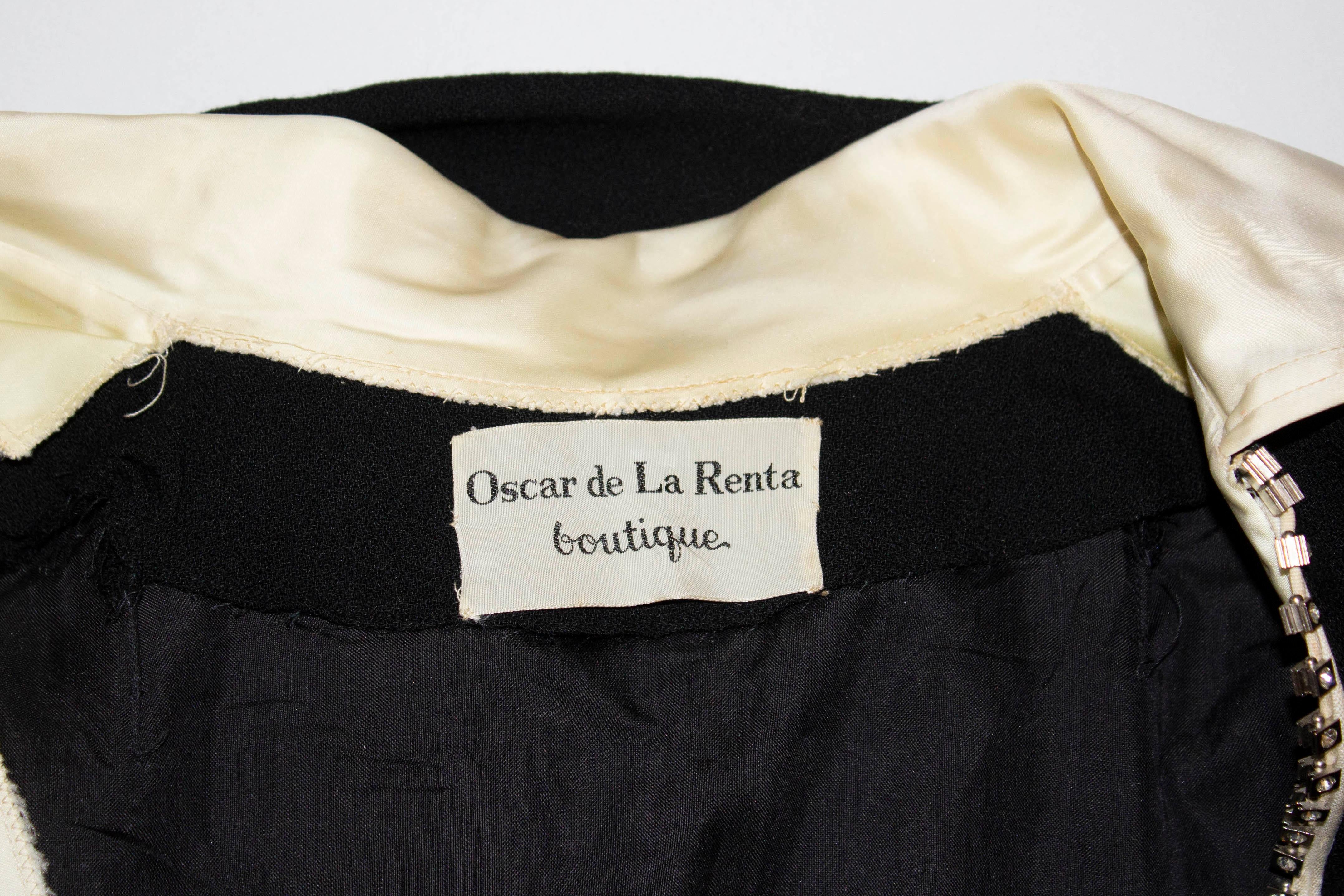 Vintage Oscar de la Renta Dress with wonderful zip 4