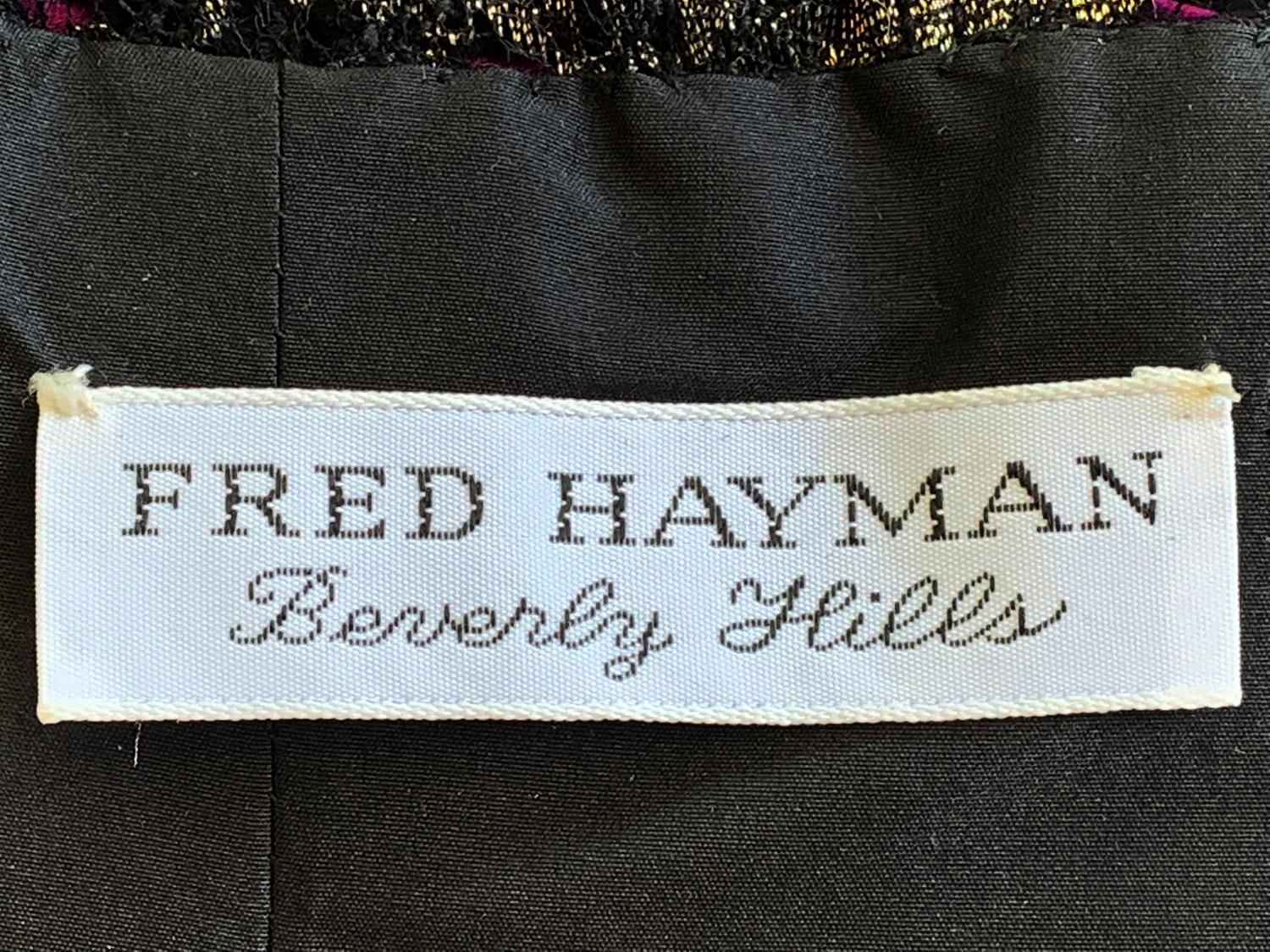 Oscar de la Renta for Fred Hayman Beverly Hills 1986 Houston Museum Dress US 6 For Sale 1