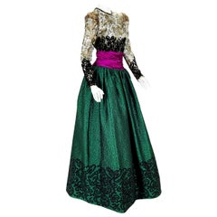 Oscar de la Renta für Fred Hayman, Beverly Hills 1986, Kleid aus dem Houston Museum, US 6