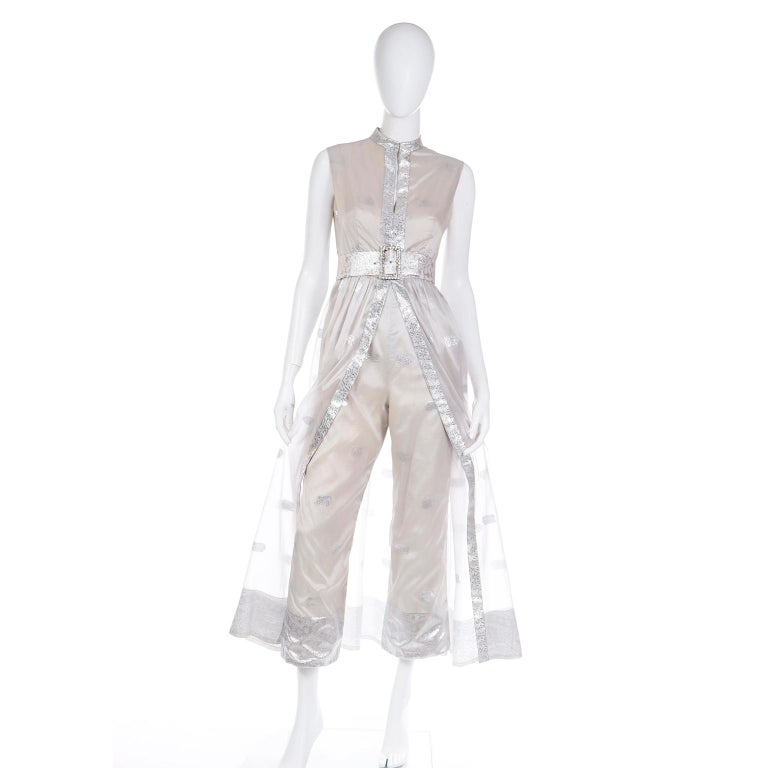 1970's Vintage Silver and Black Halterneck Maxi Dress - TO HIRE 1970's Vintage Silver and Black Halterneck Maxi Dress - TO HIRE