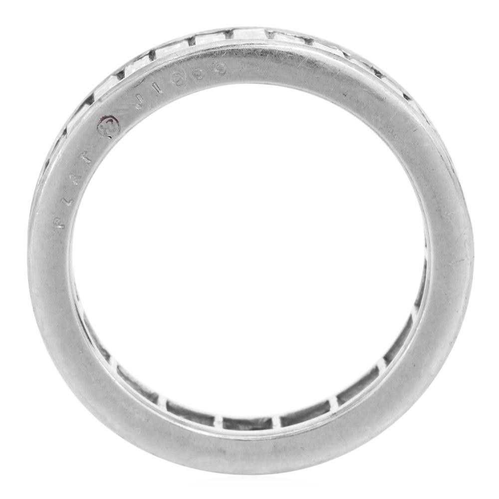 Vintage Oscar Heyman 2.45 carat Diamond Platinum Eternity Band Ring In Excellent Condition For Sale In Miami, FL