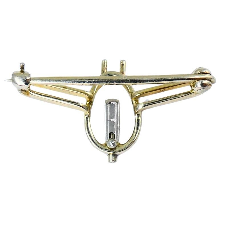 Vintage Oscar Heyman Brooch Pendant Sapphire Diamond Platinum Estate For Sale 1