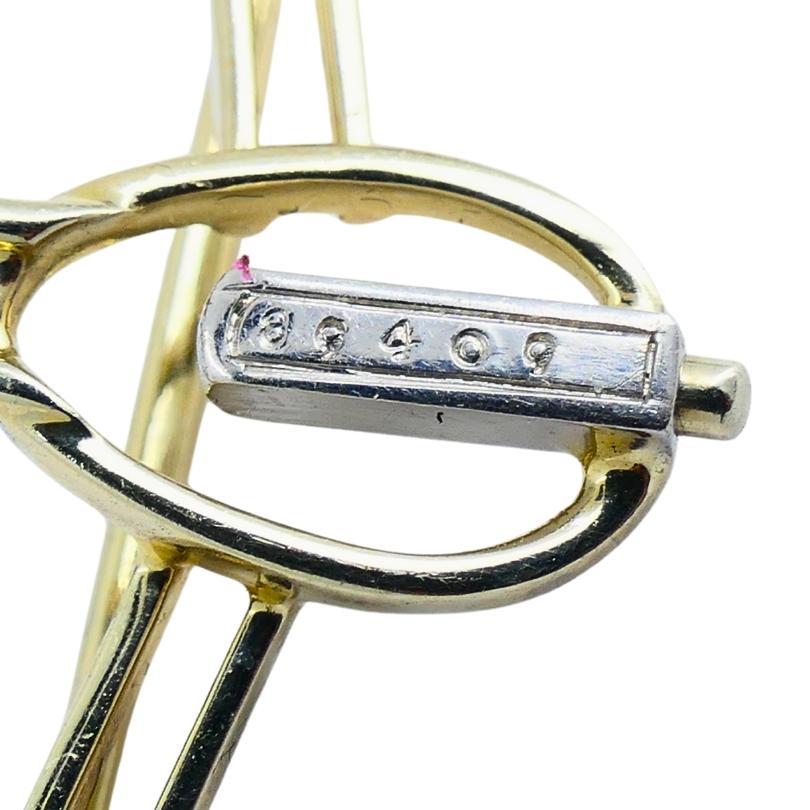 Vintage Oscar Heyman Brooch Pendant Sapphire Diamond Platinum Estate For Sale 2