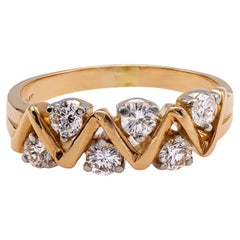 Vintage Oscar Heyman & Brothers Diamond 18k Rose Gold Ring
