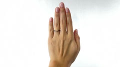 Vintage Oscar Heyman Sapphire Diamond 18 Karat Gold Eternity Band Ring