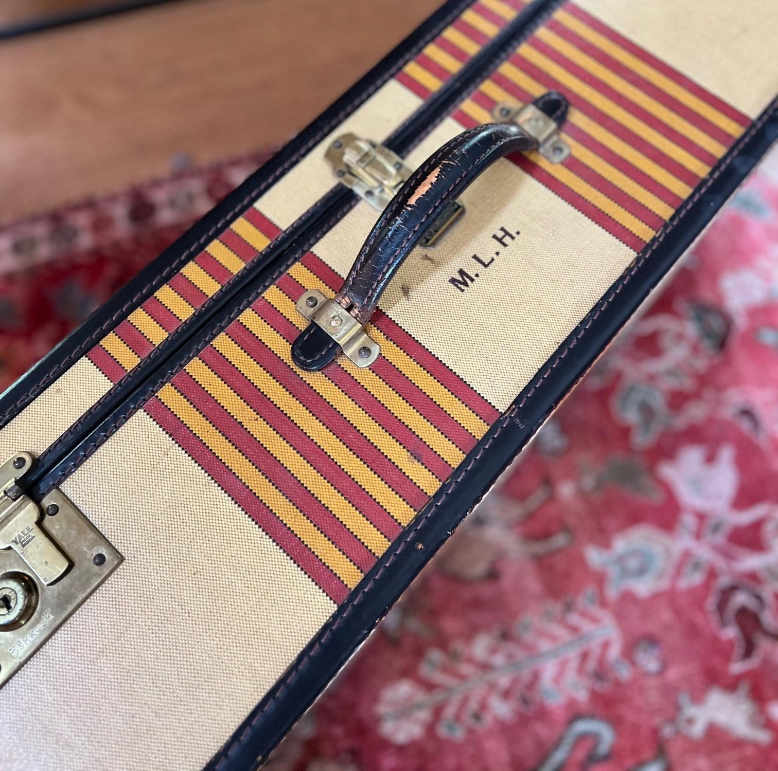 American Classical Vintage Oshkosh Suitcase For Sale
