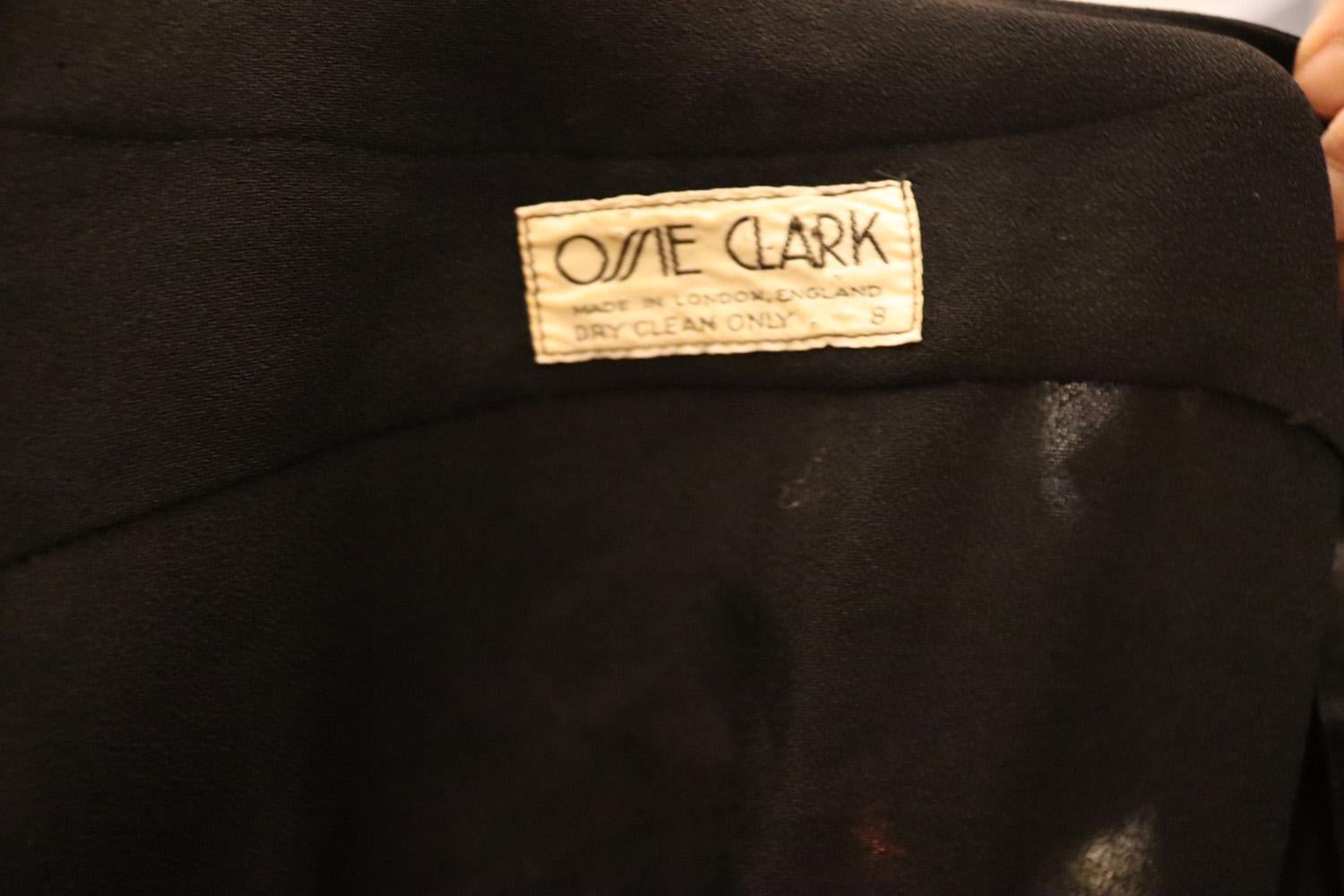 Vintage Ossie Clark  Moss Crepe Jacket For Sale 3